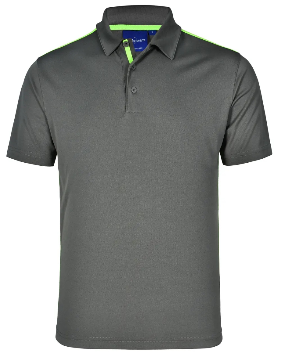 Picture of Winning Spirit, Mens Rapid Cool S/S Contrast Polo